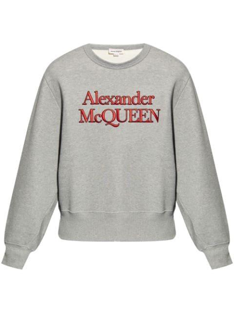 embroidered-logo sweatshirt by ALEXANDER MCQUEEN