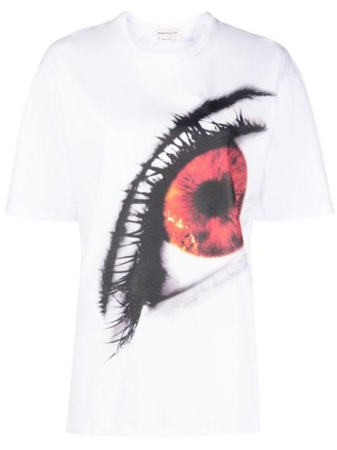 eye-print cotton T-shirt by ALEXANDER MCQUEEN