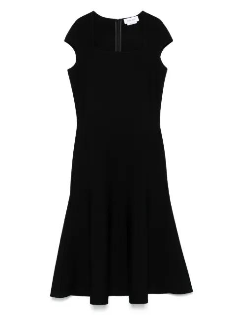 flared-hem midi dress by ALEXANDER MCQUEEN