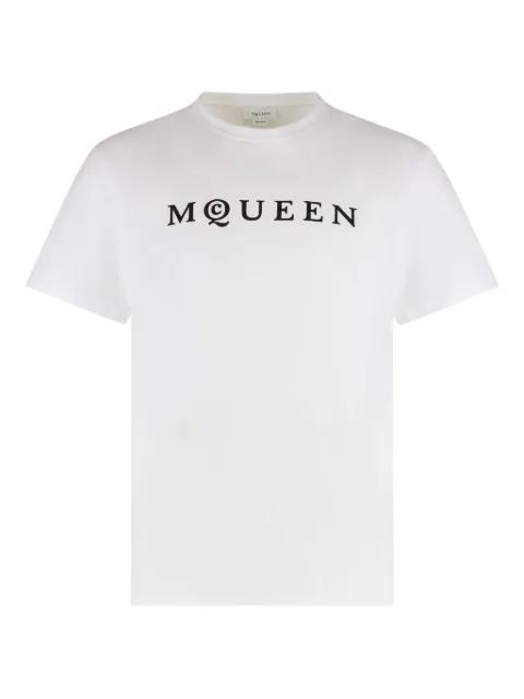 flocked-logo T-shirt by ALEXANDER MCQUEEN