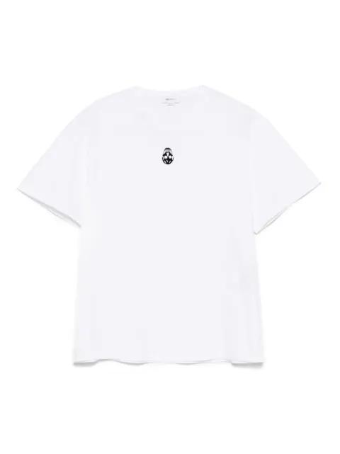 flocked-skull T-shirt by ALEXANDER MCQUEEN