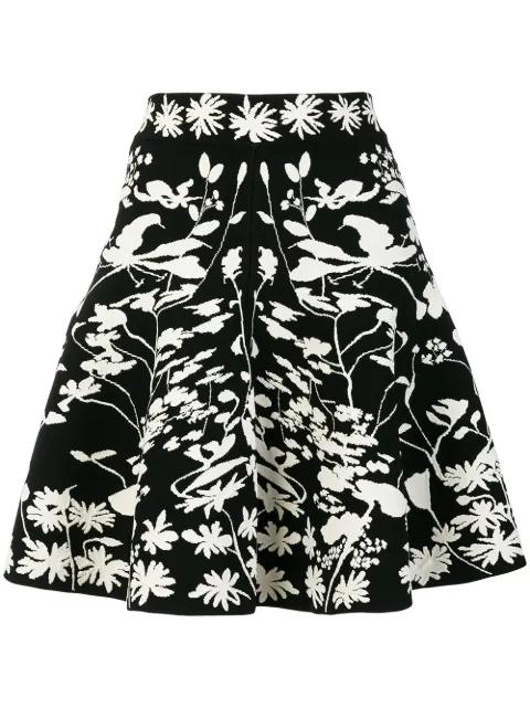 floral A-line skirt by ALEXANDER MCQUEEN
