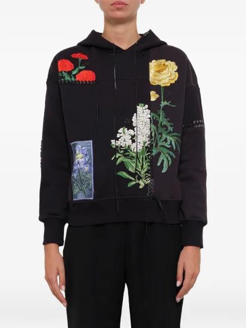 floral-embroidered hoodie by ALEXANDER MCQUEEN