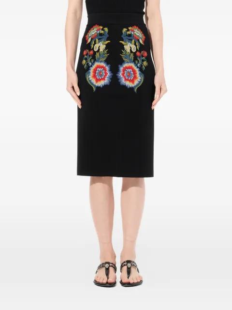 floral-embroidered pencil skirt by ALEXANDER MCQUEEN