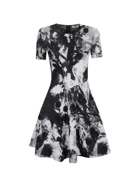 floral-jacquard A-line dress by ALEXANDER MCQUEEN