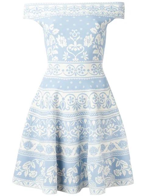 floral jacquard mini dress by ALEXANDER MCQUEEN