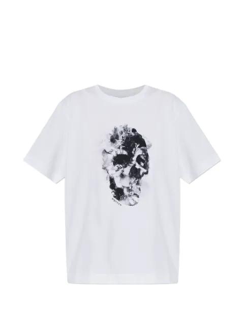 floral skull T-shirt by ALEXANDER MCQUEEN