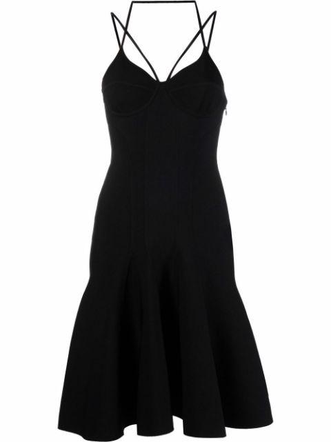 fluted mini dress by ALEXANDER MCQUEEN