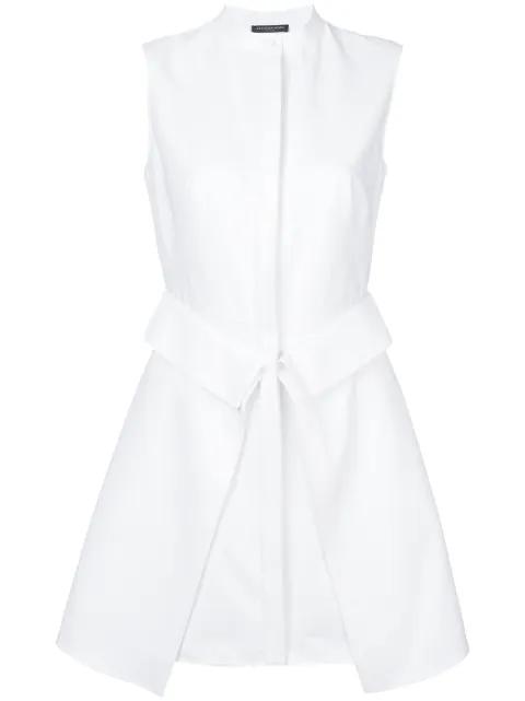 folded flap detail shirt short dress by ALEXANDER MCQUEEN