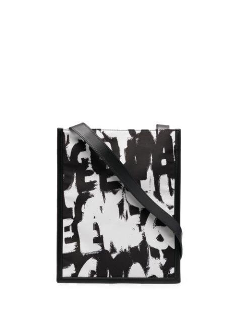 graffiti-print shoulder bag by ALEXANDER MCQUEEN
