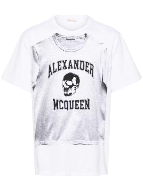 graphic-print cotton T-shirt by ALEXANDER MCQUEEN