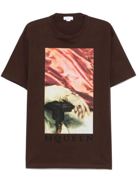 graphic-print logo-print T-shirt by ALEXANDER MCQUEEN
