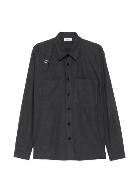 harness-detail patch-pocket overshirt by ALEXANDER MCQUEEN