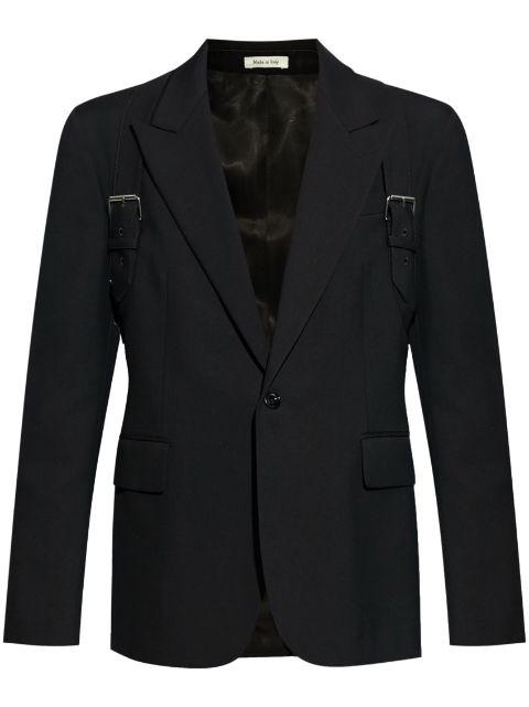 harness single-breasted blazer by ALEXANDER MCQUEEN
