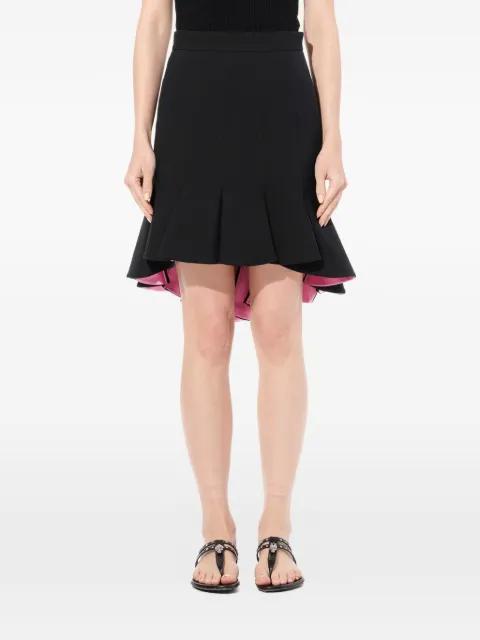 high-low pleated mini skirt by ALEXANDER MCQUEEN