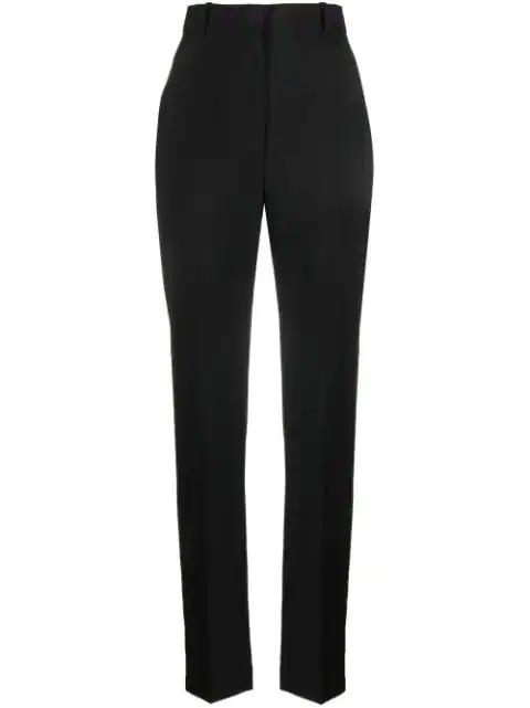 high-waisted tailored wool trousers by ALEXANDER MCQUEEN