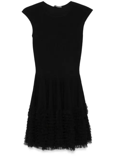 lace knit ruffle dress by ALEXANDER MCQUEEN