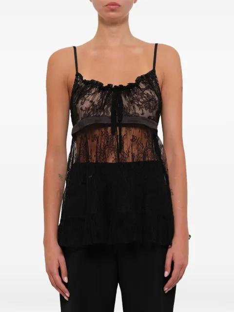 lace-trimmed tie-detail camisole by ALEXANDER MCQUEEN