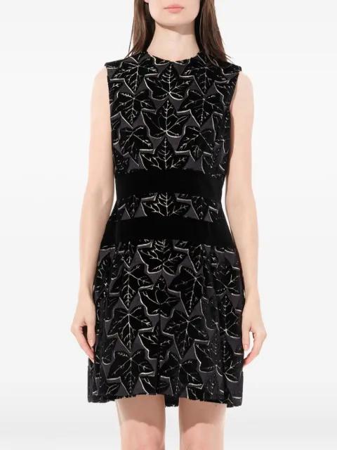 leaf-patterned mini dress by ALEXANDER MCQUEEN