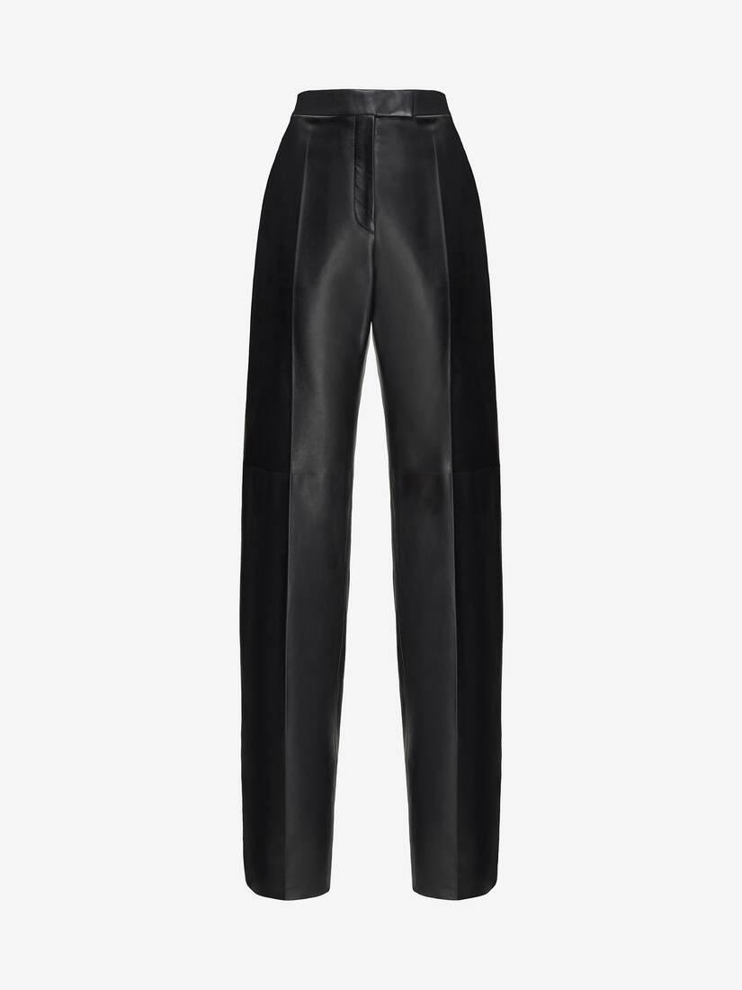leather trousers in black by ALEXANDER MCQUEEN