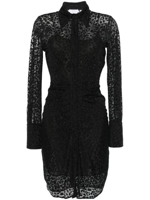 leopard devoré mini dress by ALEXANDER MCQUEEN