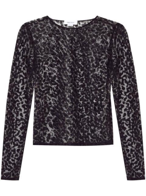 leopard-pattern top by ALEXANDER MCQUEEN