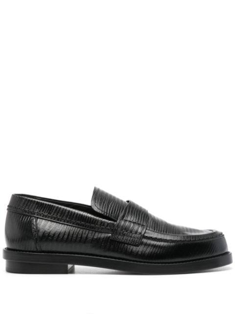 lizard-skin effect loafers by ALEXANDER MCQUEEN