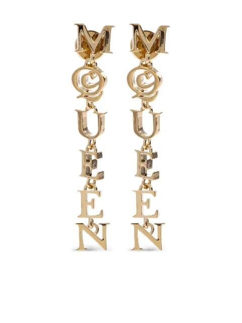 logo-charm earrings by ALEXANDER MCQUEEN
