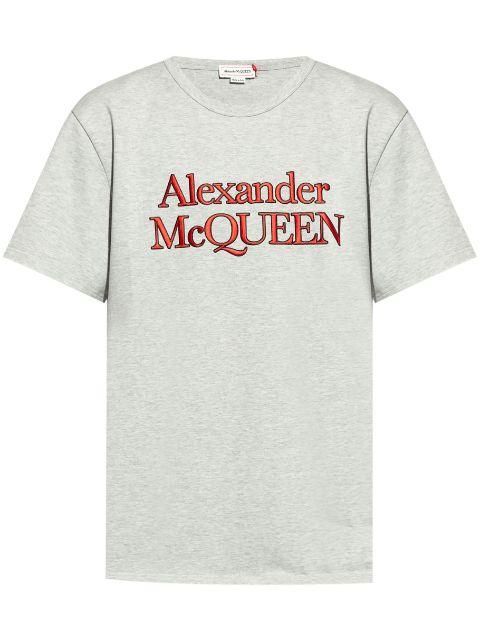 logo-embroidered T-shirt by ALEXANDER MCQUEEN