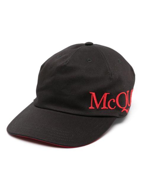 logo-embroidered cotton cap by ALEXANDER MCQUEEN