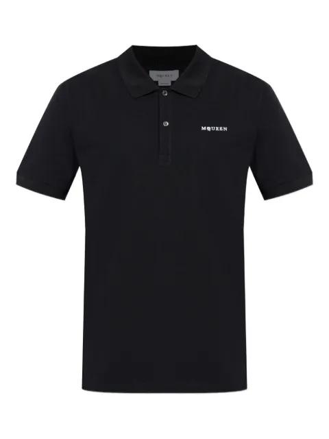 logo-embroidered cotton polo shirt by ALEXANDER MCQUEEN