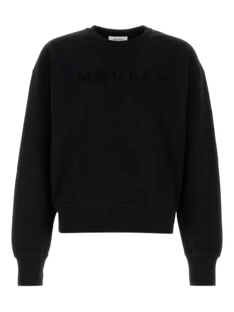 logo-embroidered cotton sweatshirt by ALEXANDER MCQUEEN