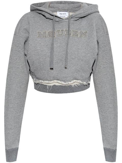 logo-embroidered hoodie by ALEXANDER MCQUEEN