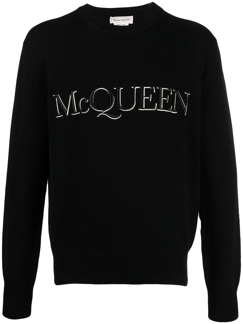 logo-embroidered knitted jumper by ALEXANDER MCQUEEN