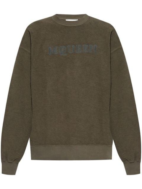 logo-embroidered sweatshirt by ALEXANDER MCQUEEN