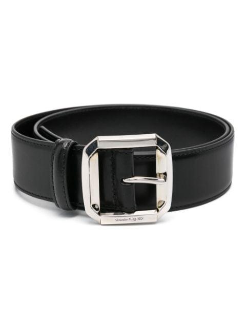 logo-engraved buckle belt by ALEXANDER MCQUEEN