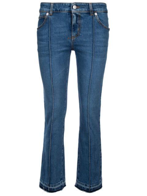 logo-patch flared jeans by ALEXANDER MCQUEEN