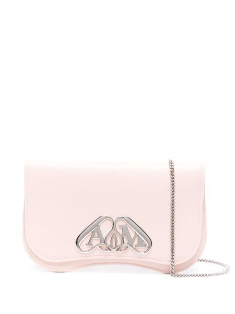 logo-plaque leather crossbody bag by ALEXANDER MCQUEEN