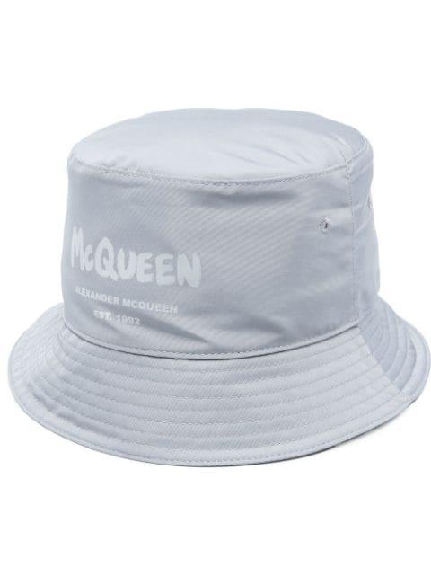 logo-print bucket hat by ALEXANDER MCQUEEN