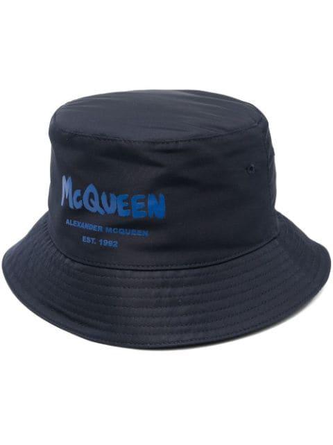 logo-print bucket hat by ALEXANDER MCQUEEN