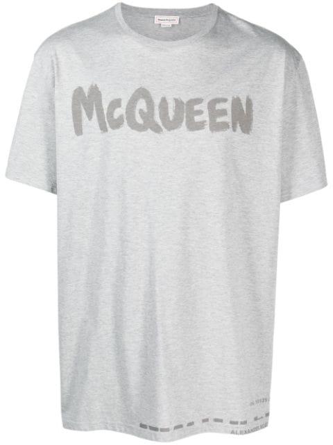 logo-print cotton T-shirt by ALEXANDER MCQUEEN