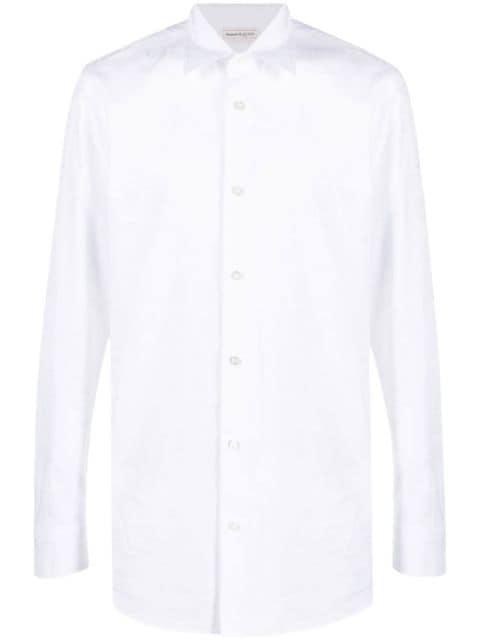 logo-print cotton shirt by ALEXANDER MCQUEEN
