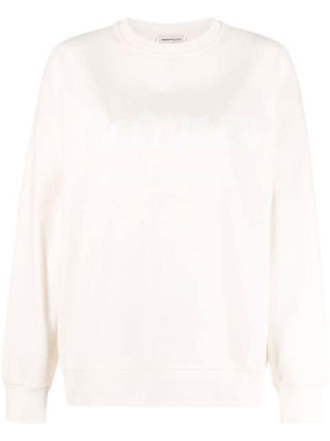 logo-print cotton sweatshirt by ALEXANDER MCQUEEN