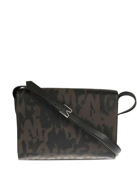 logo-print shoulder bag by ALEXANDER MCQUEEN