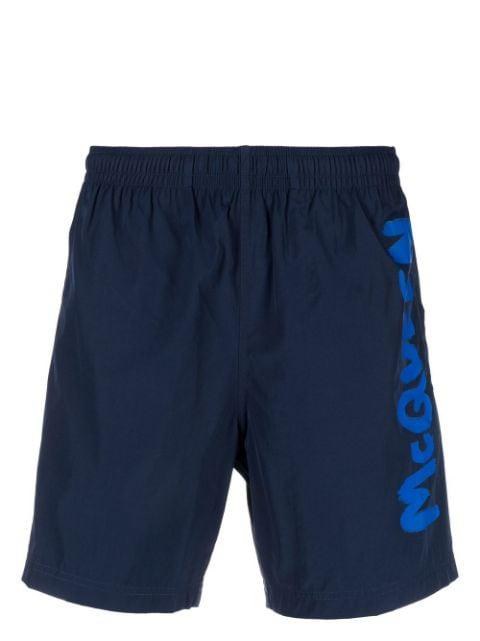 logo-print swim shorts by ALEXANDER MCQUEEN