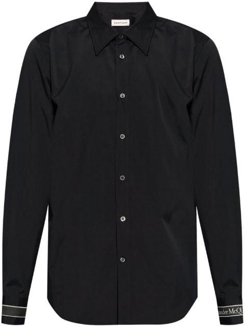 logo-strap cotton shirt by ALEXANDER MCQUEEN