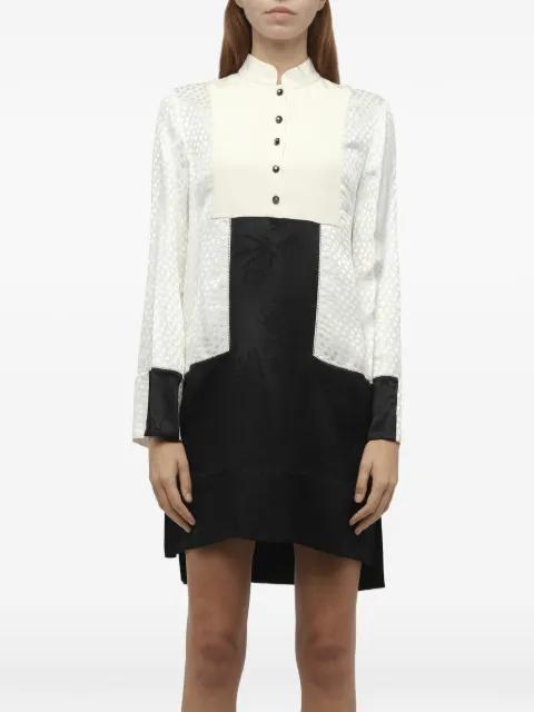 long-sleeve buttoned mini dress by ALEXANDER MCQUEEN