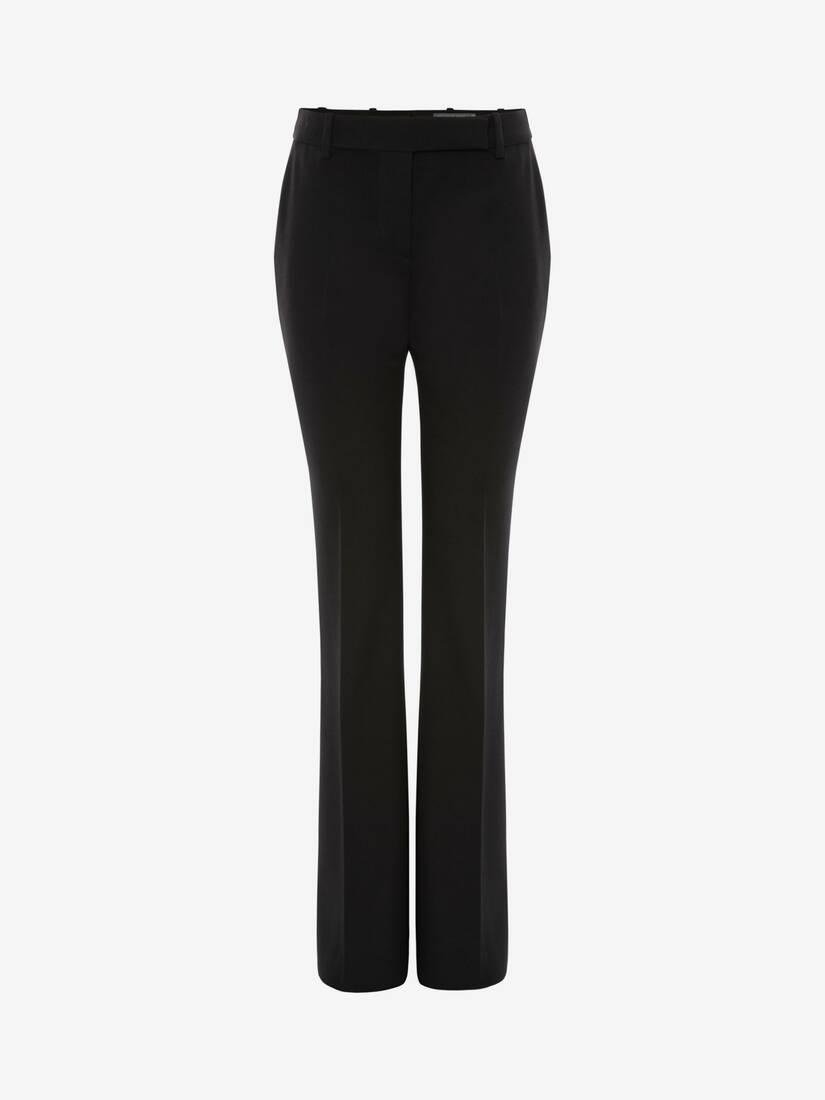 narrow bootcut trousers in night shade by ALEXANDER MCQUEEN