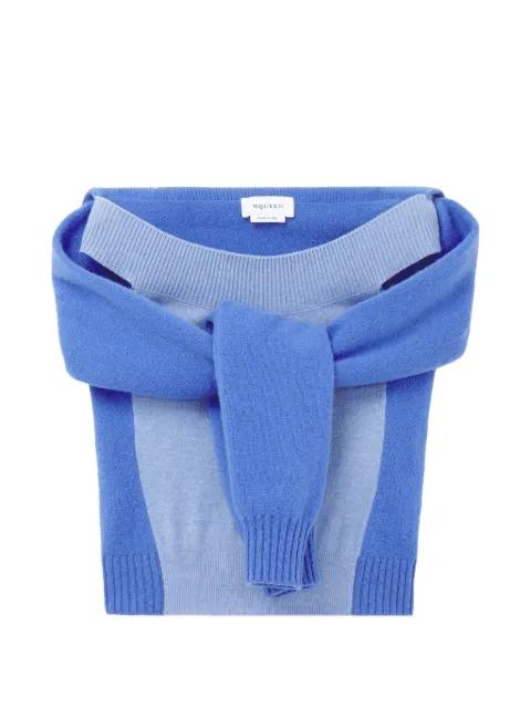 off-shoulder sweater by ALEXANDER MCQUEEN