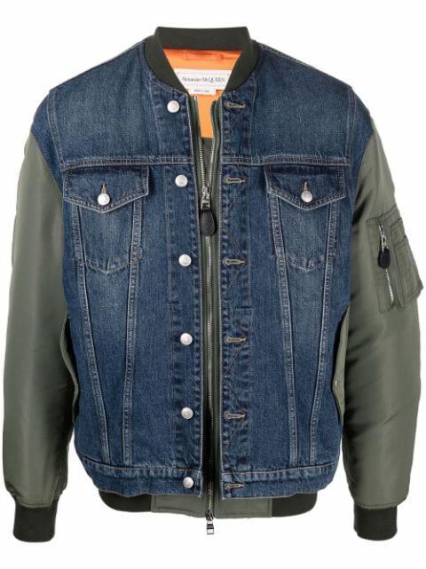 panelled bomber jacket by ALEXANDER MCQUEEN